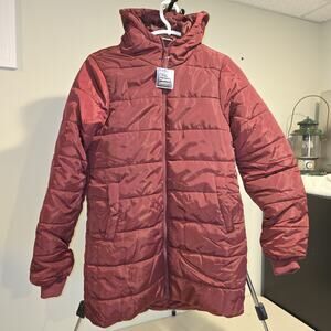Trail Maker Waterproof Women’s Puffer Jacket Red Size M